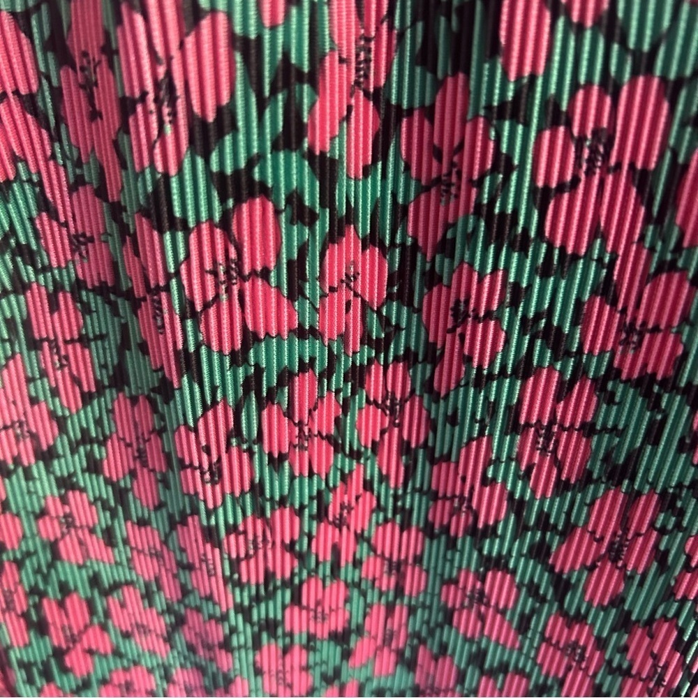 ASOS maternity mini pluses crew neck dress pink green floral - Picture 6 of 10